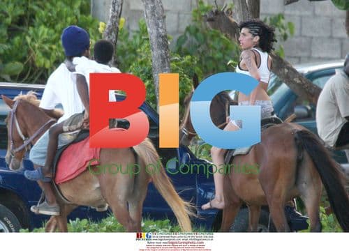 Amy Winehouse Rides Horse on Beach