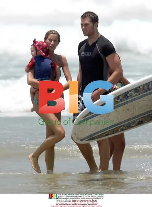 Tom Brady and Gisele Bundchen on Beach