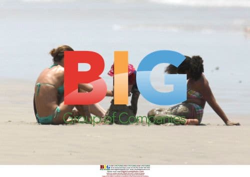 Tom Brady and Gisele Bundchen on Beach Vacation