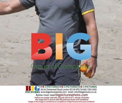 Matthew McConaughey and Camila Alves on Malibu Beach