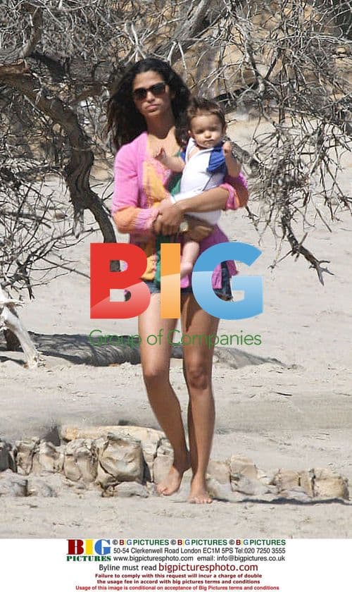 Matthew McConaughey and Camila Alves on Malibu Beach