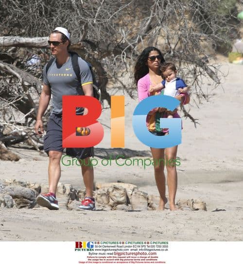 Matthew McConaughey and Family Beach Outing
