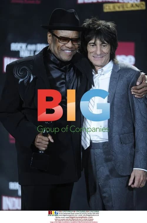 Bobby Womack and Ronnie Wood at Rock and Roll Hall of Fame