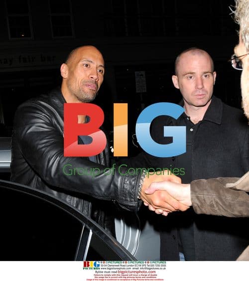 Dwayne Johnson Leaving Nobu in London