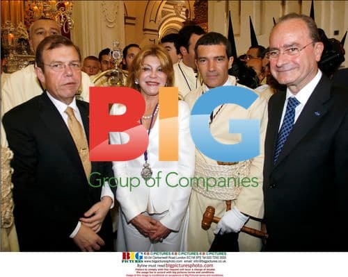 Antonio Banderas and Melanie Griffith in Easter Procession