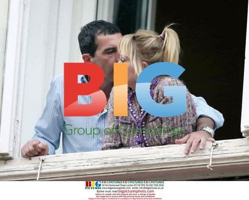 Antonio Banderas watches Easter in Malaga