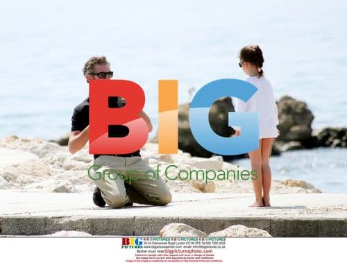 Monica Bellucci and family in Malaga