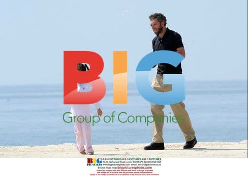 Monica Bellucci and Vincent Cassel with daughter Deva in Malaga