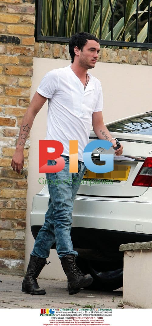 Jack Tweed visits friends in Essex