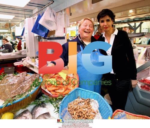 French Politician Rachida Dati at Market