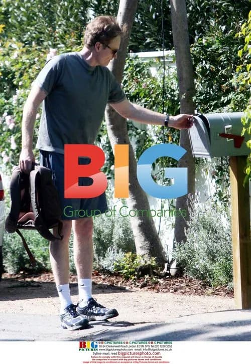 Conan O'Brien Returning Home from Gym