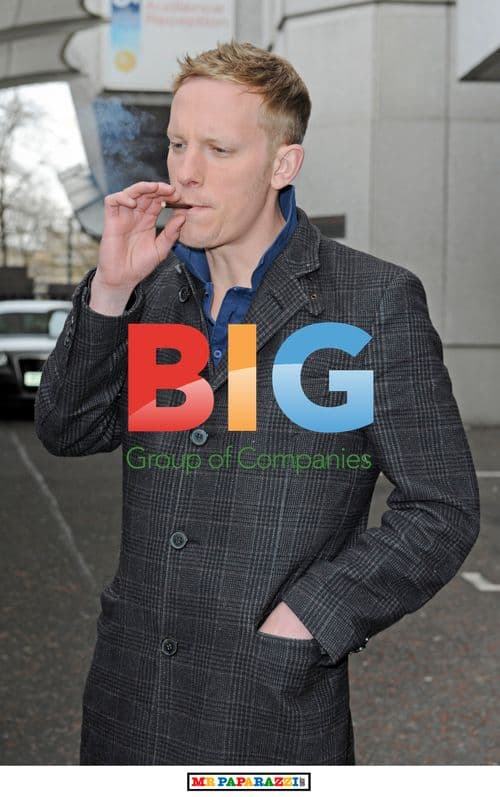 Lawrence Fox outside GMTV studios