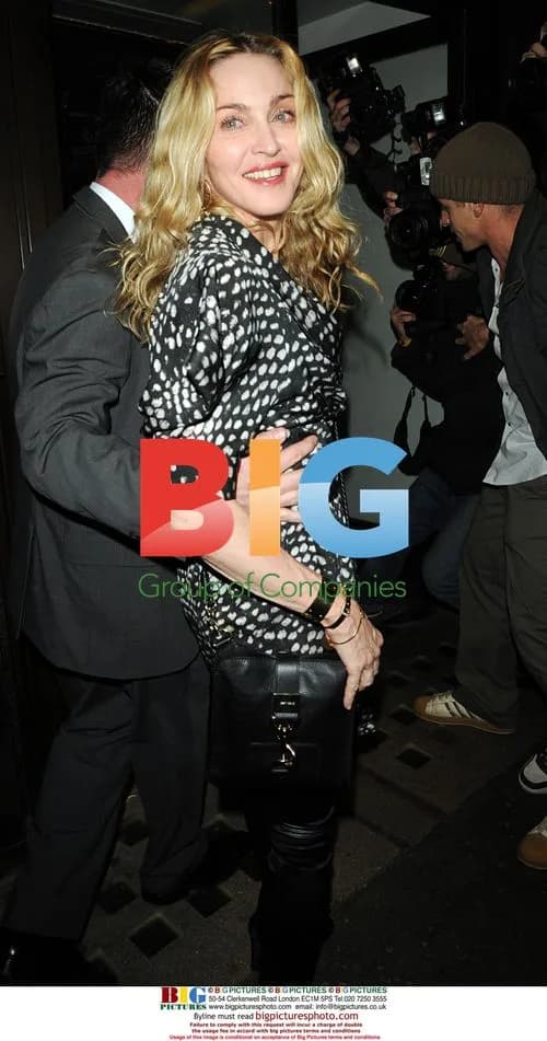 Madonna Arrives at Cecconi's Restaurant