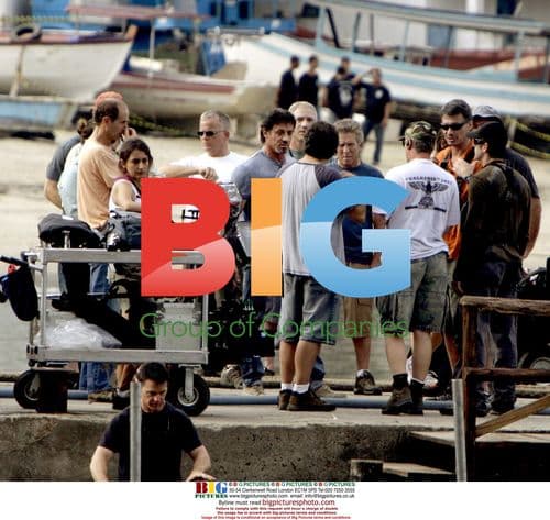 Sylvester Stallone on The Expendables Set