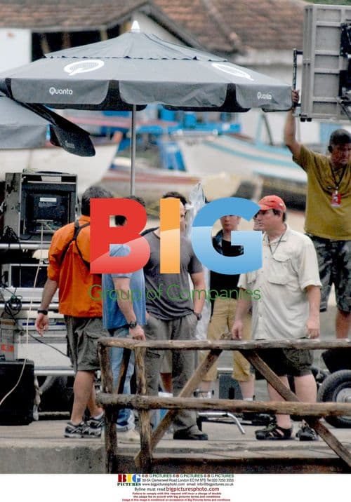 Sylvester Stallone on set of "The Expendables"