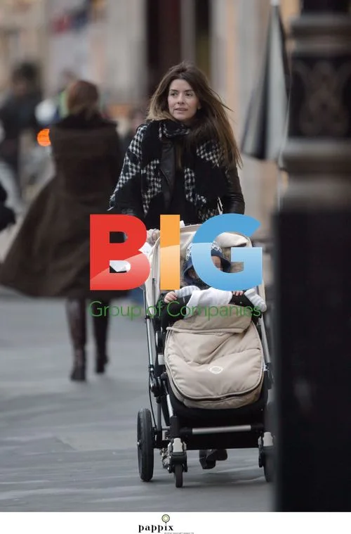 Sara MacDonald and son Donovan out walking