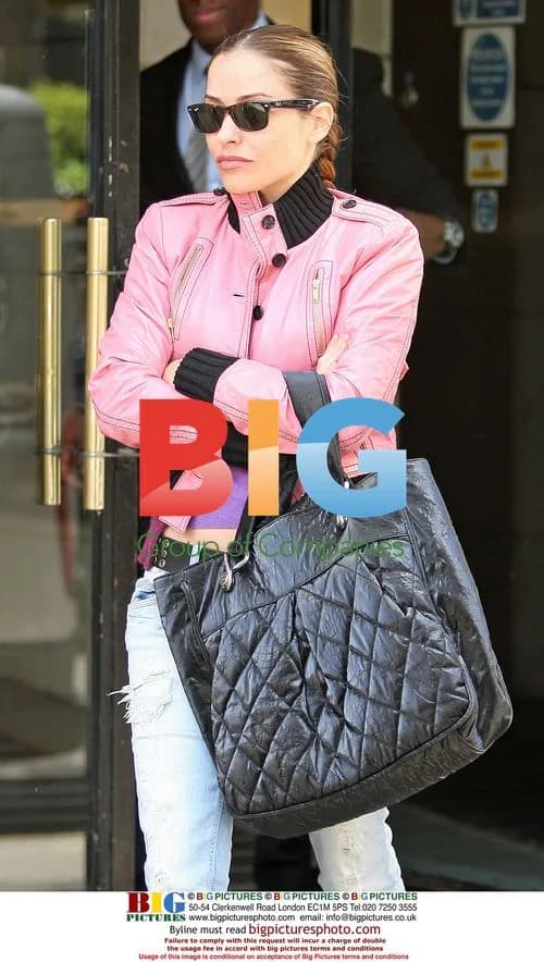 Elen Rives Smoking Outside Harvey Nichols