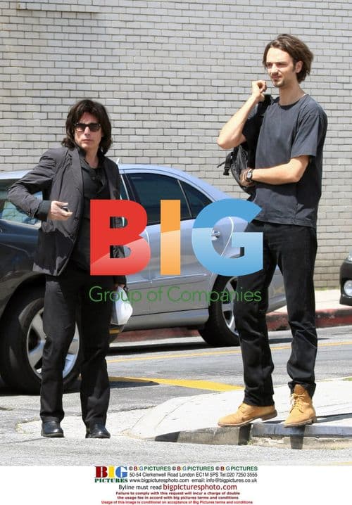 Jean Michel Jarre and son David stroll in LA