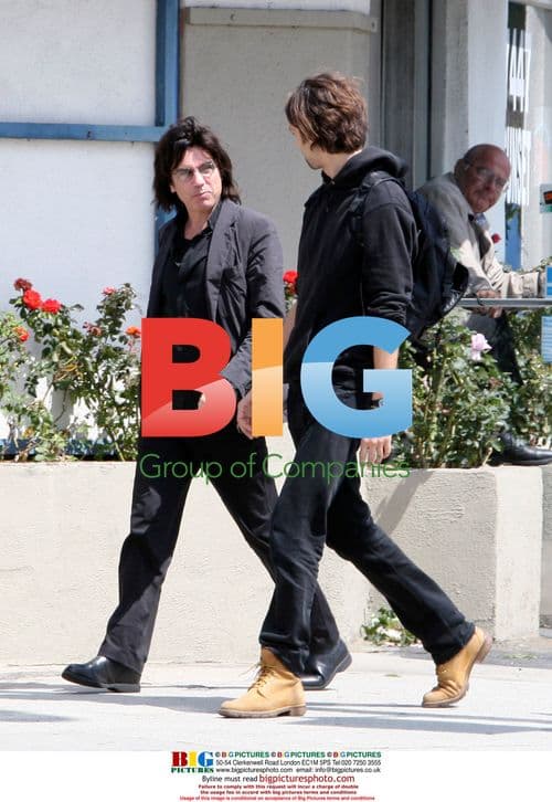 Jean Michel Jarre and son David stroll in LA