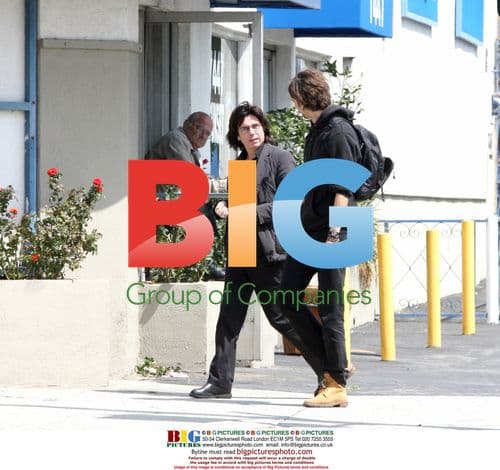 Jean Michel Jarre and son David stroll in LA
