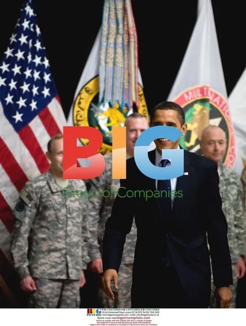 Obama Visits Troops at Camp Victory, Iraq