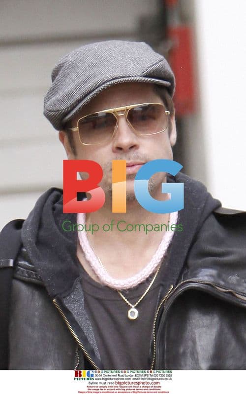 Brad Pitt Arrives at Marseille Airport