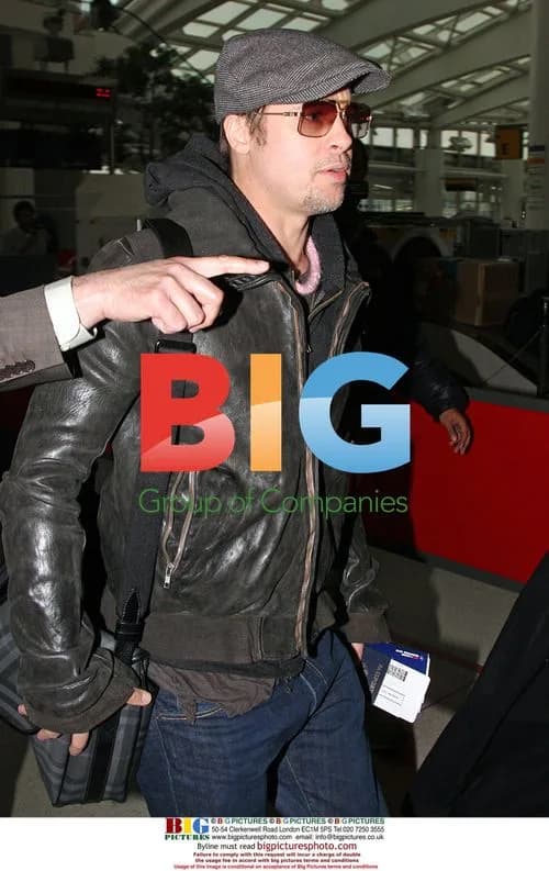 Brad Pitt arrives at JFK Airport