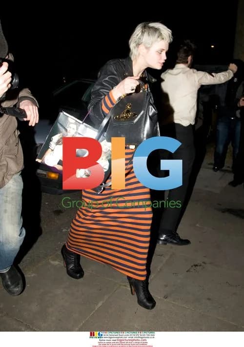 Bleary Eyed Pixie Geldof Assisted to Taxi After Late Night