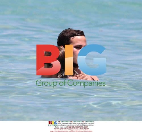 Kelly Brook and Danny Cipriani on Caribbean Vacation