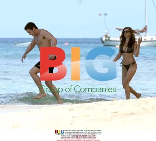 Kelly Brook and Danny Cipriani on Caribbean Holiday