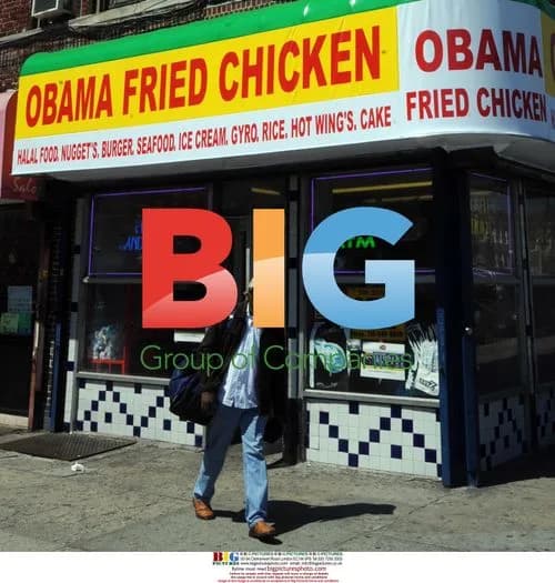 Obama Fried Chicken Store in Brooklyn