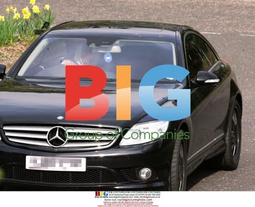 Chelsea Footballer Ashley Cole Arrives at Training