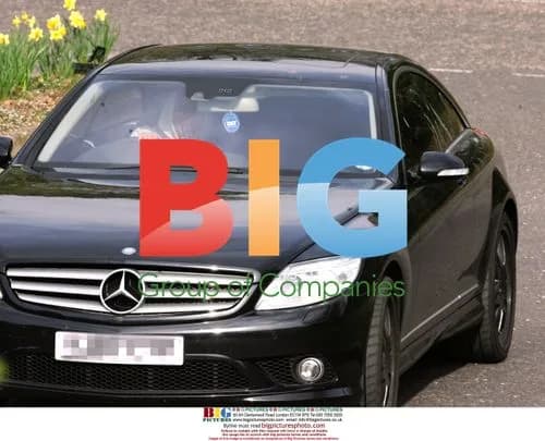 Chelsea Footballer Ashley Cole Arrives at Training