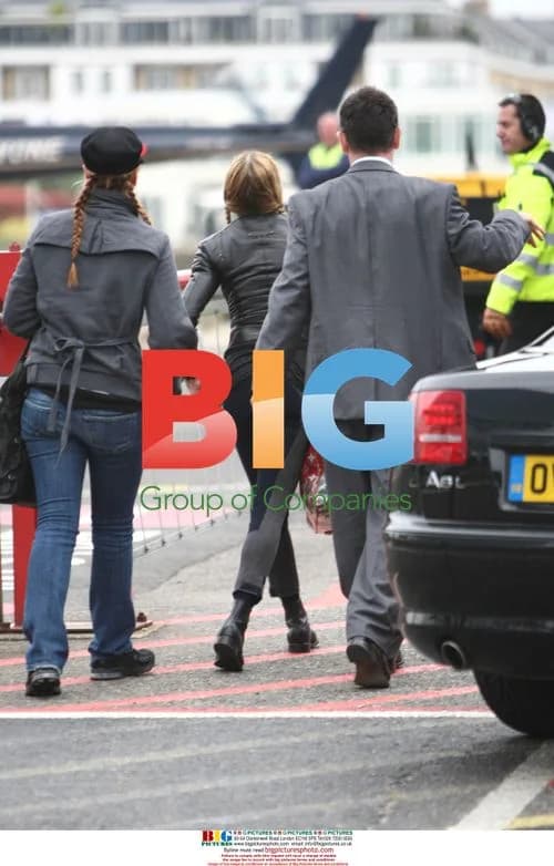 Madonna Takes Flight at London Heliport