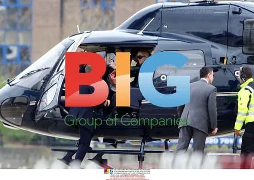 Madonna Takes Flight in London Heliport