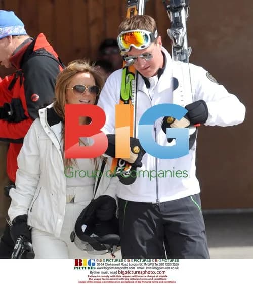 Geri Halliwell with new boyfriend at ski resort