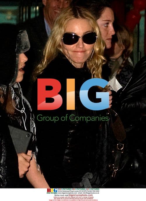 Madonna at Heathrow Airport