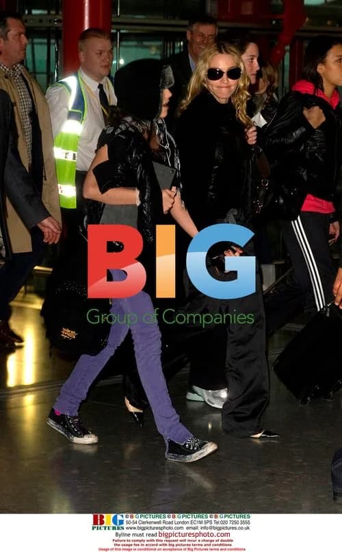 Madonna at Heathrow Airport, London