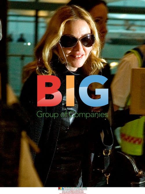 Madonna at Heathrow Airport, London