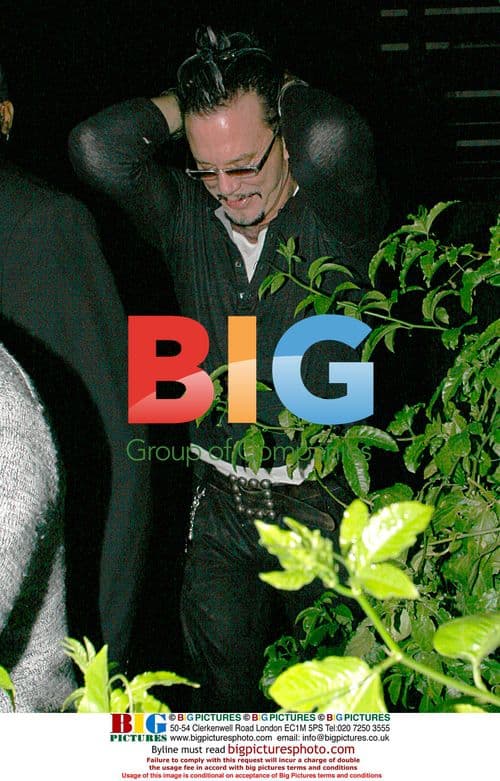 Mickey Rourke Leaving LA Club