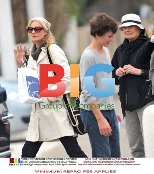 Liam Neeson with family in South of France