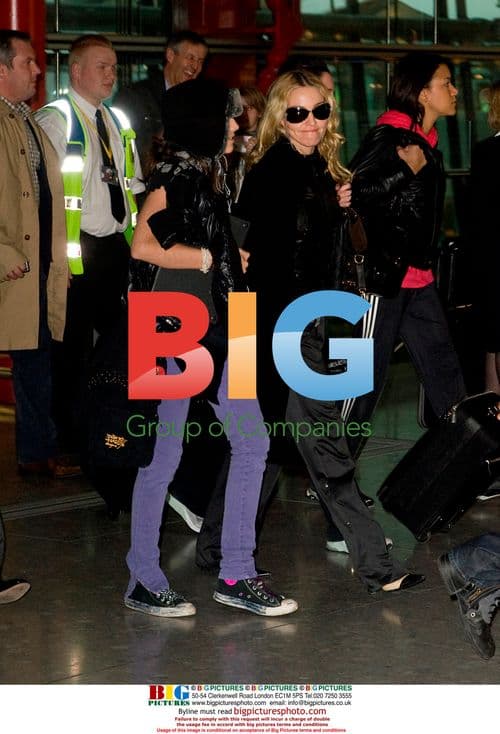 Madonna at Heathrow Airport, London