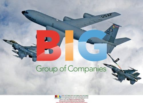 RAF Stratotanker Refuels F-16s Over Baltics