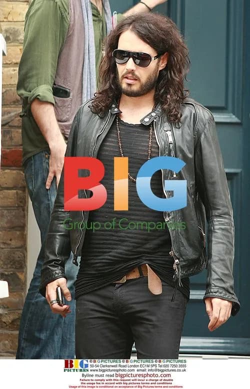 Russell Brand Seen Leaving Home with Mystery Woman
