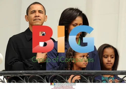 Obama Family Observes US National Anthem