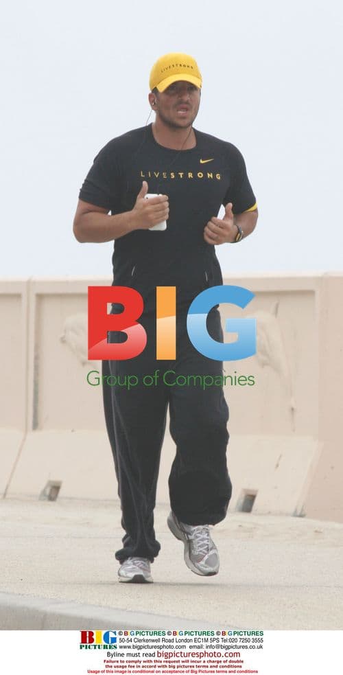 Peter Andre Preparing for London Marathon