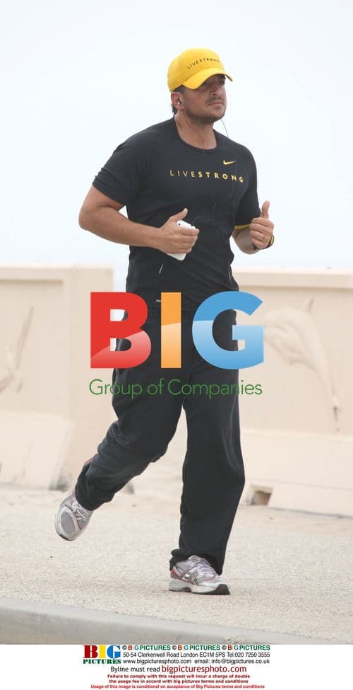 Peter Andre Training for London Marathon