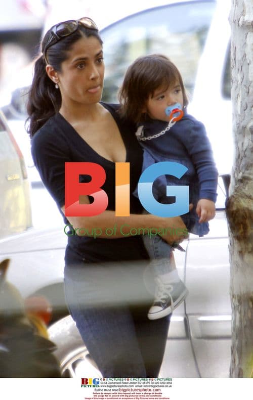 Salma Hayek and family on Easter holiday