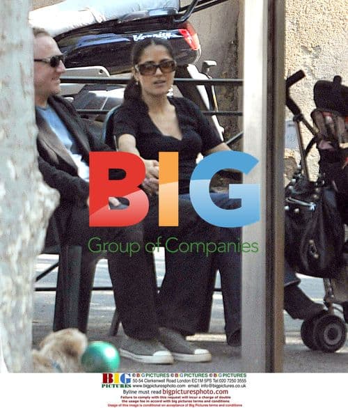 Salma Hayek and Family on Easter Vacation