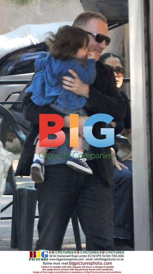 Salma Hayek and family in Saint-Tropez